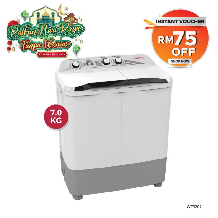 singer semi automatic washing machine