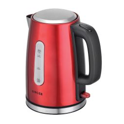 1.7L Stainless Steel Jug Kettle  - Red (JK170S)