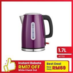 1.7L Stainless Steel Jug Kettle  - Purple (JK170S)