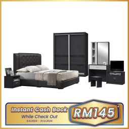 King Size Bedroom Set + Mattress (BRDF6M)