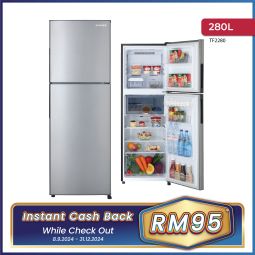 280L 2 DOORS FROST FREE REFRIGERATOR (TF2280)