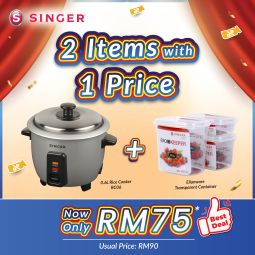 2 for 1 Deal - 0.6L Rice Cooker (RC06) + Elianware ERO KEEPER (E436P1)