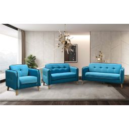 FULL FABRIC SOFA - BIRU (SF288)