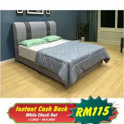 Queen Size Bed with Mattress (QBN71)