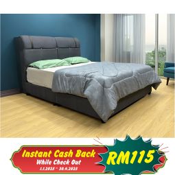 Queen Size Bed with Mattress (QBN72)