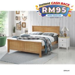 Queen Size Bed with Mattress (QBW822M)