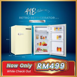 100L SINGLE Retro Refrigerator Limited Edition (SDF100)